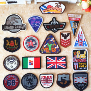 徽章补丁贴布贴 无背胶款 校园风袖 辅料织唛 徽章 章胸章服装 个性