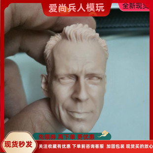 1/6 头雕白模 布鲁斯威利斯 老布 头雕 虎胆龙威 兵人配件 现货