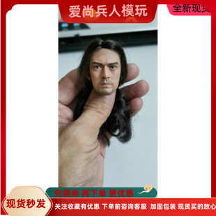 现货1/6 金城武头雕 植发2.0明智左马介鬼武者 古代武将 浪人头雕