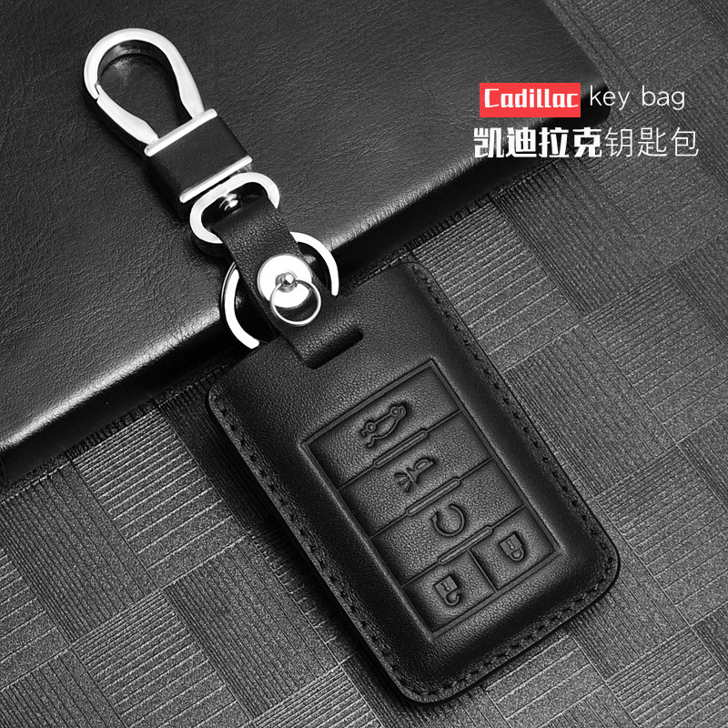 适用于凯迪拉克钥匙包SRX XTS CTS ATS老款赛威凯雷德真皮钥匙套