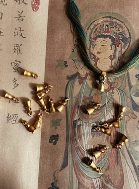 觉醒者系列—绿度母金刚铃觉醒智慧S925纯银镀金项链藏传密宗法器