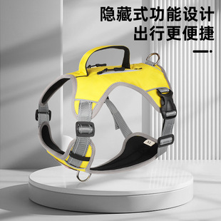 宠物多功能胸背带外出防爆冲狗胸背中大型犬带反光宠物牵引绳现货