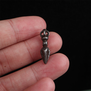 金刚杵西藏纯手工男女吊坠挂饰寒铁材质藏式佛珠手串配饰仿老普巴