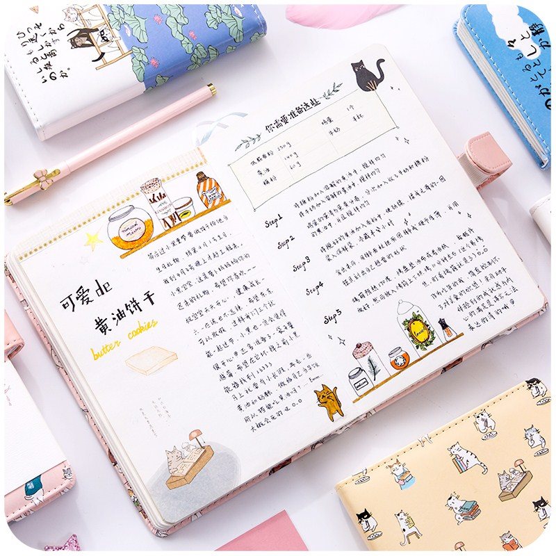 Simple small fresh hand account book creative Korea lovely c