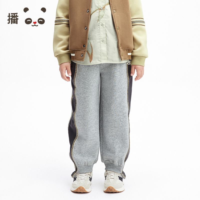 播broadcute2025春新品宽松休闲运动卫裤男童KBS1KD0041
