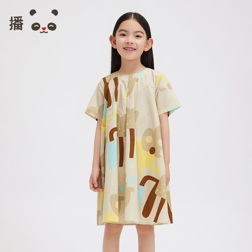 休闲圆领，A字版型
