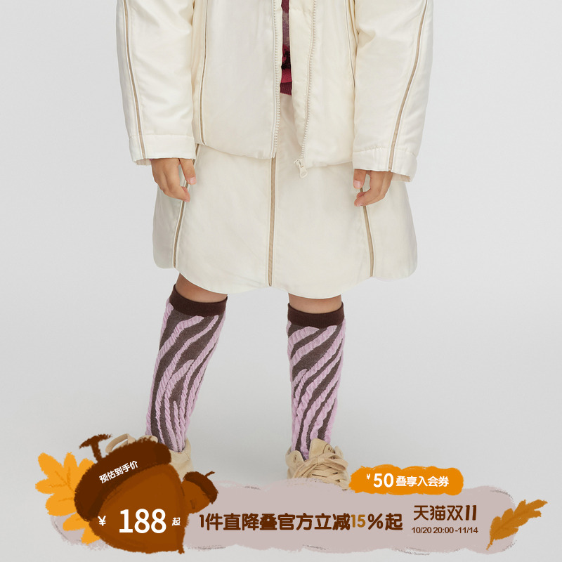 播broadcute童装羽绒半裙男女冬季新款童轻薄保暖短裙KGQ4B447