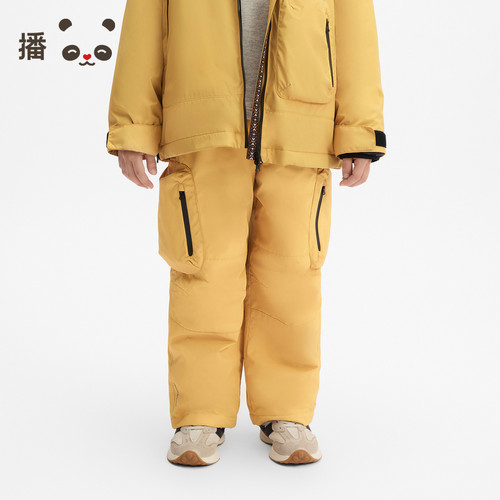 休闲保暖时尚松紧腰羽绒裤