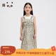 播broadcute童装 连衣裙2024春夏新款 女童印花背带裙KGR2L799
