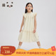 播broadcute童装 连衣裙2024春夏新款 女童花边设计裙子KGR2L844