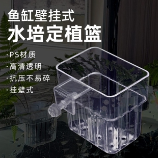 水培植物固定篮鱼缸家用水草种植杯壁挂式 挺水植物定植篮鱼缸造景