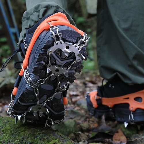 雪地防滑冰爪鞋套登山鞋爪底神器东北户外专业鞋鞋钉冬季钉链雪爪
