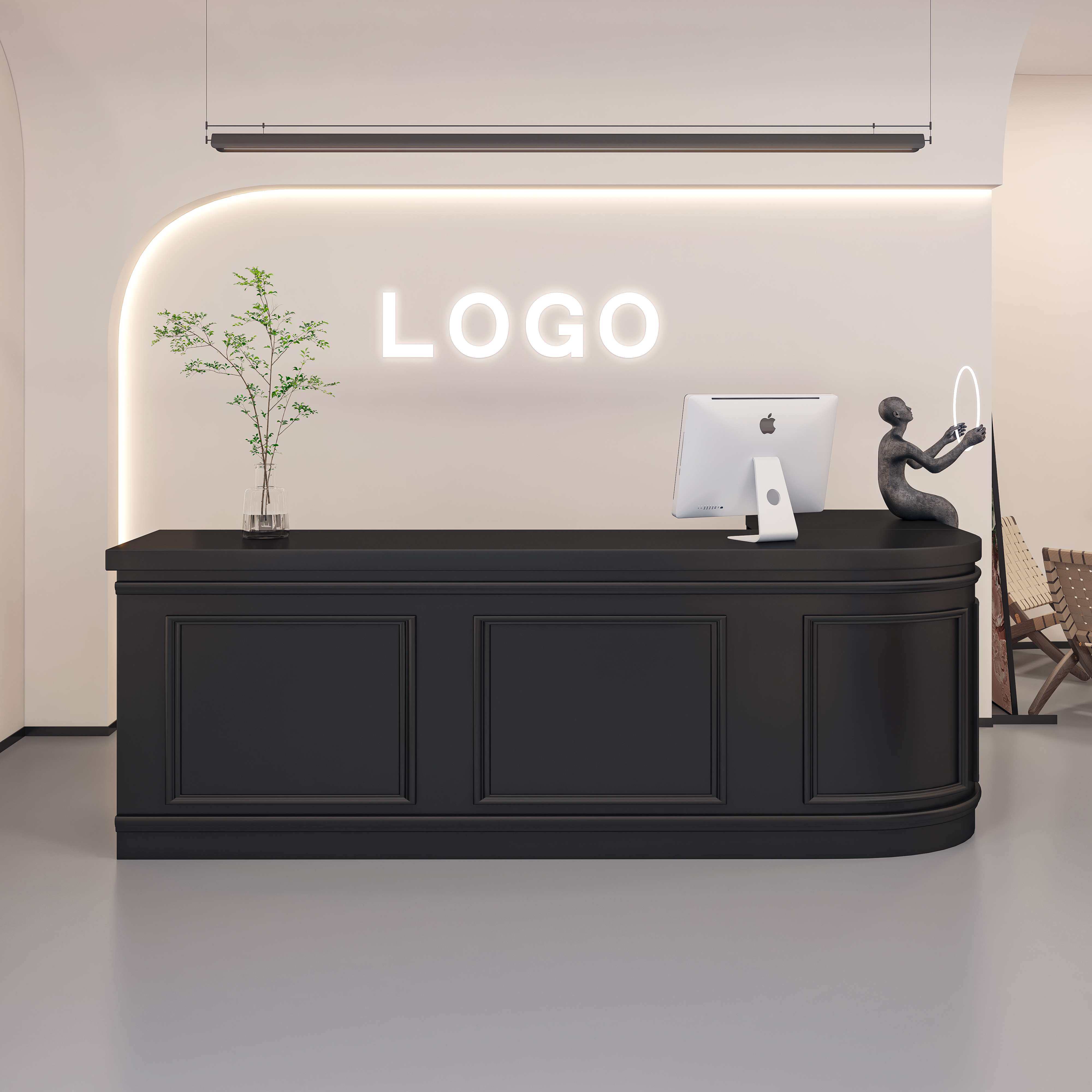 法式复古收银台服装店吧台蛋糕店柜台美容院接待台网红前台中岛柜