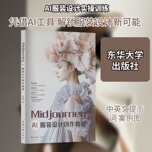 Midjourney AI 服装设计创作教程 王筑陵 著 轻工业/手工业专业科技 新华书店正版图书籍 东华大学出版社