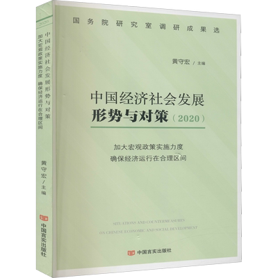 中国经济社会发展形势与对策(2020) 加大宏观政策实施力度 确保经济运行在合理区间 黄守宏 编 经济理论经管、励志