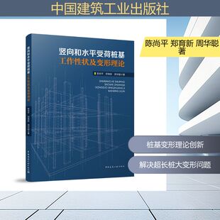 竖向和水平受荷桩基工作性状及变形理论 陈尚平 郑育新 周华聪 著 著 建筑/水利（新）专业科技 新华书店正版图书籍