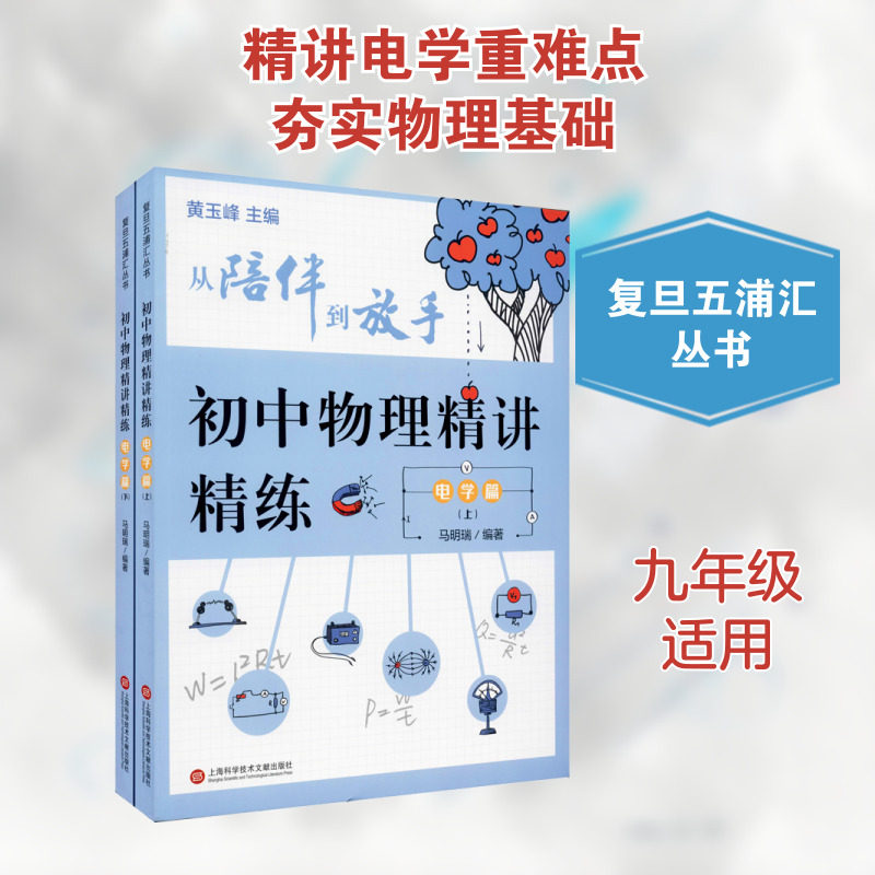 初中物理精讲精练 电学篇(全2册) 马明瑞,黄玉峰 编 中学教辅文教 新华书店正版图书籍 上海科学技术文献出版社
