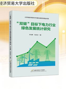 “双碳”目标下电力行业绿色发展统计研究 尹洁婷  闫庆友 著 经济理论经管、励志 新华书店正版图书籍 首都经济贸易大学出版社