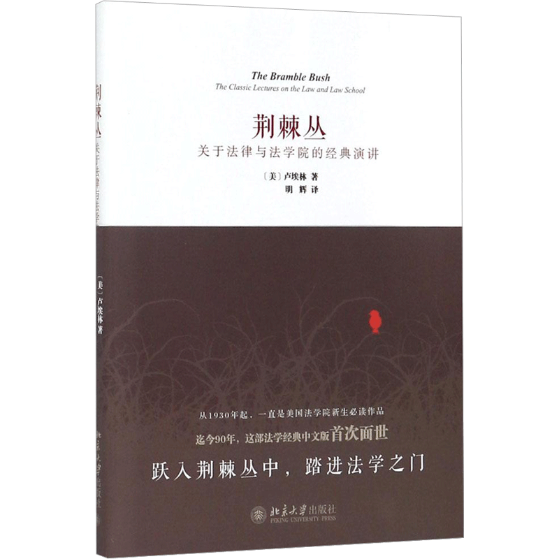 荆棘丛:关于法律与法学院的经典演讲 [美]卢埃林 著 明辉 译 法学理论社科 新华书店正版图书籍 北京大学出版社