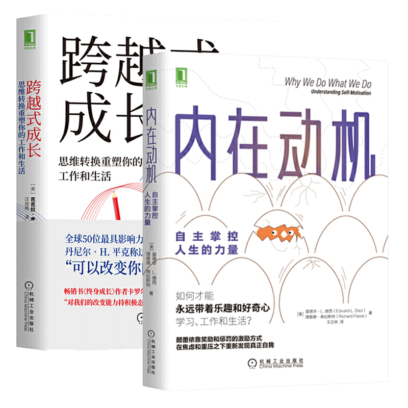 套装2册跨越式成长+内在动机(美)芭芭拉·奥克利(Barbara Oakley)著汪幼枫译等励志经管、励志新华书店正版图书籍