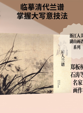 清人兰谱 湖山书画 编 尺幅适宜 装帧精美 图片清晰 书画爱好者临摹研学的优秀素材 浙江人民美术出版社