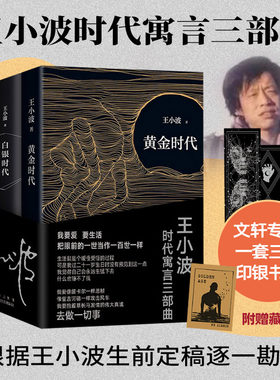 王小波时代寓言三部曲 黄金时代 白银时代 黑铁时代 全3册 精装纪念版 王小波作品 北京十月文艺出版社
