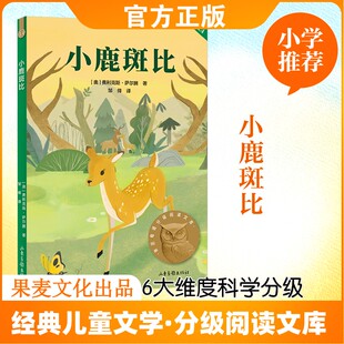 小鹿斑比 生命哲思的启蒙经典 亲近母语中文分级阅读 符合孩子认知发展 帮助孩子提升阅读能力 山东画报出版社