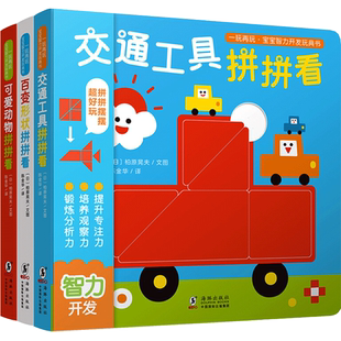 一玩再玩·宝宝智力开发玩具书(全3册) (日)柏原晃夫 著 陈金华 译 益智游戏/立体翻翻书/玩具书少儿 新华书店正版图书籍