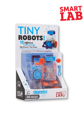 美国SmartLab Tiny Robots电动小机器人15种拼装儿童STEM益智玩具