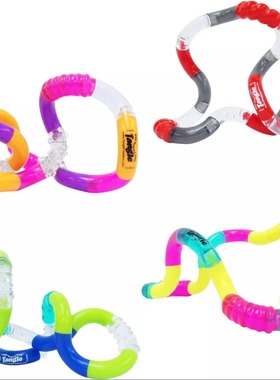 正版Tangle jr Fidget Texture纹理系列手掌挤压扭曲压力缓解玩具