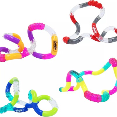 美版正版Tangle jr Fidget Texture纹理系列ADHD压力缓解玩具