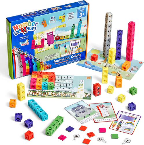 正版hand2mind LR儿童启蒙积木魔法方块数字练习Numberblocks