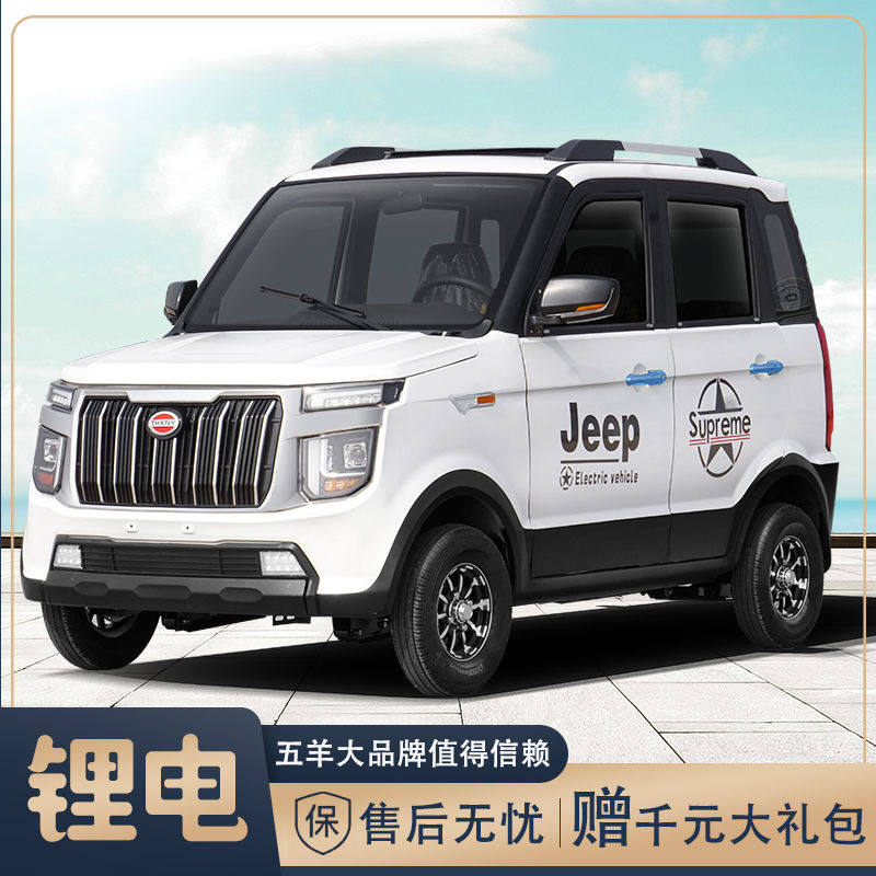 新款五羊锂电瓶四轮电动汽车成人油电两用新能源电瓶代步越野汽车