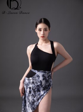 舞服BQueen斜肩连体衣自带胸垫