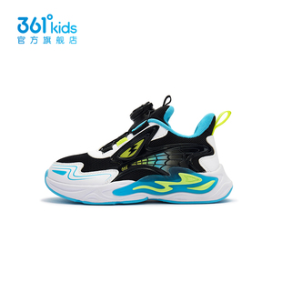 【商场同款】361童鞋男童跑步鞋旋转纽扣2025春秋新款儿童跑鞋