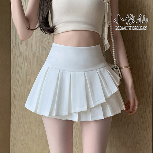 谁穿谁好看蛋糕百褶裙显瘦A字裙