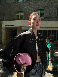 More有熊秋季新款刺绣潮流夹克棒球服后背字母长袖外套休闲2500