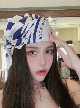 美式复古方巾丝巾抹胸腰带头巾