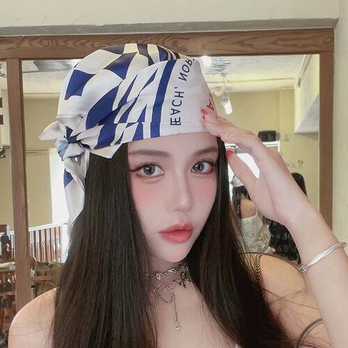 美式复古方巾丝巾抹胸腰带头巾