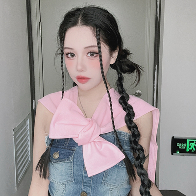 blokette美式复古运动少女风披肩