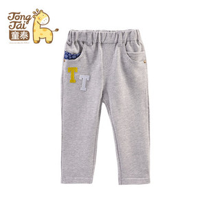 新款童泰男女童休闲裤春秋款宝宝外出长裤两用裆裤子婴儿衣服