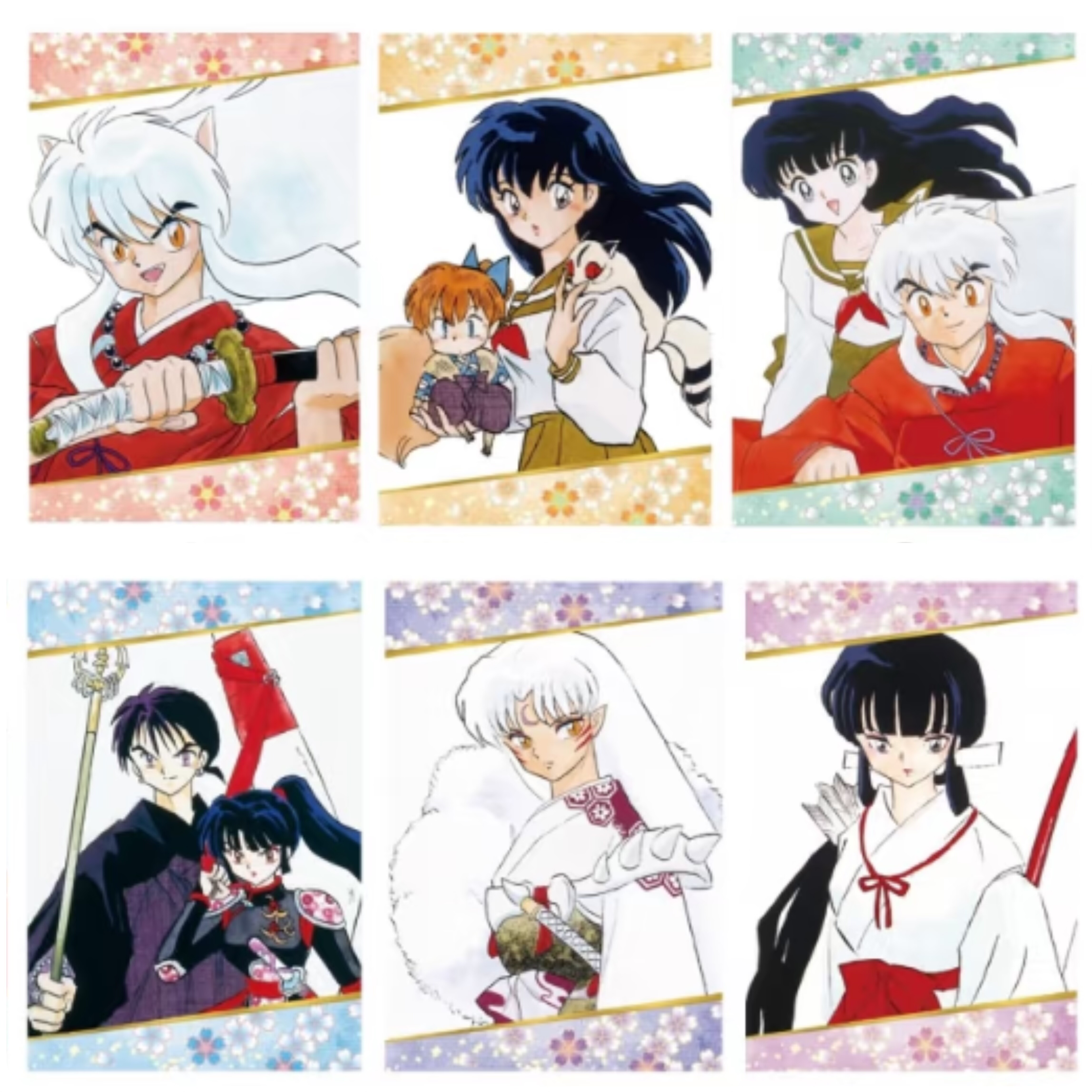 正版现货！日谷犬夜叉杀生丸戈薇桔梗原画吧唧徽章vol.1盲抽一发