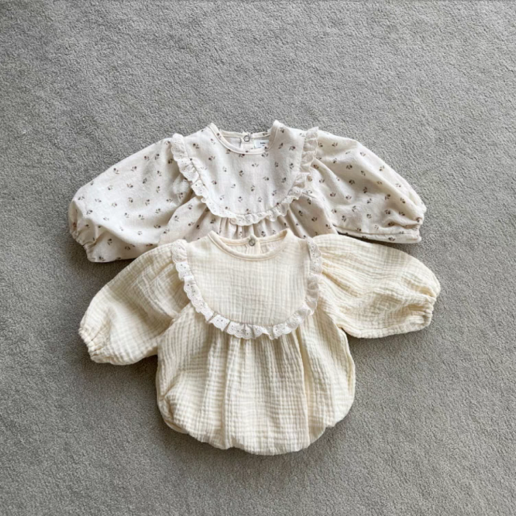 韩版ins娃娃领棉麻长袖包屁衣春秋款连体碎花纯色女宝宝简约百搭,童装/婴儿装/亲子装,连身衣/爬服/哈衣,淘宝优惠券,粉丝福利购,淘宝优惠卷
