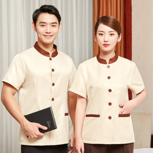 短袖酒店宾馆工作制服物业保洁员