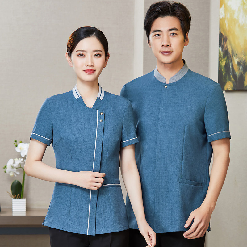 酒店保洁工作服短袖女商场宾馆客房扫楼家政物业清洁阿姨制服大码