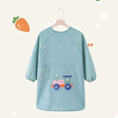 倒褂男女孩 罩衫 宝宝室内幼儿园反穿衣中大童防水防脏罩衣冬季 长袖