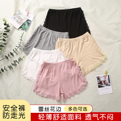 2双）夏季女童安全裤蕾丝