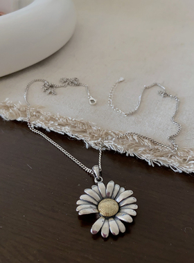 小雏菊复古权志龙同款项链向日葵纯银ins手链潮｜纯银项链/手链组