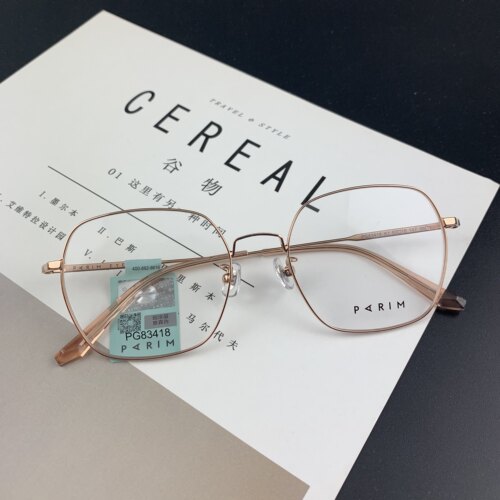 派丽蒙83418不规则时尚眼镜架女大框圆脸显瘦可配有度数眼镜框男
