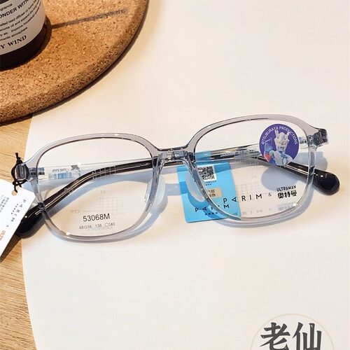 派丽蒙新款青少年防蓝光护眼超轻舒适可配离焦防控近视眼镜53068